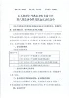 山东临沂沂州水泥股份有限公司第六届监事会第四次会议决议公告