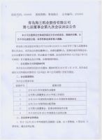 青岛海王纸业股份有限公司第七届董事会第九次会议决议公告