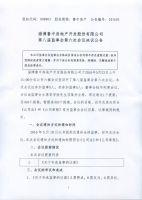 淄博鲁中房地产开发股份有限公司八届六次监事会决议