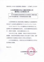 山东柯林维尔化工股份有限公司董事会人员变更公告