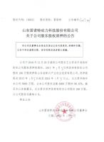 山东雷诺特动力科技股份有限公司关于公司股东股权质押的公告