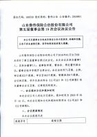 山东鲁伟保险公估股份有限公司第五届董事会第15次会议决议公告