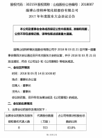 淄博山佳特种氧化铝股份有限公司2017年年度股东大会决议公告
