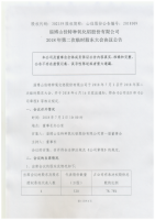 淄博山佳特种氧化铝股份有限公司2018年第二次临时股东大会决议公告