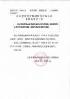 山东壹善实业集团股份有限公司董监高变更公告
