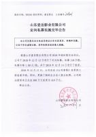 山东壹岳营业有限公司定向私募实施完毕公告