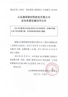 山东森荣新材料股份有限公司定向私募实施完毕公告