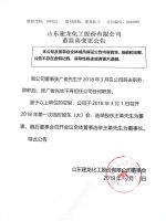 山东建龙化工股份有限公司关于董监高变更的公告