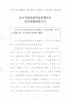 山东齐盈纳米科技有限公司经营范围变更公告