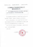 山东睿联电子科技股份有限公司董监高变更公告