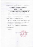 山东博胜动力科技股份有限公司的董监高变更公告