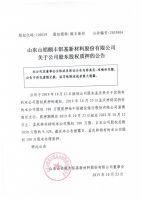山东山铝颐丰铝基新材料股份有限公司关于公司股东股权质押的公告