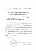 山东山铝颐丰铝基新材料股份有限公司关于公司股东股权质押的公告