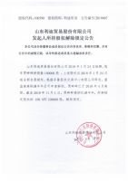 山东利迪贸易股份有限公司发起人所持股权解除锁定公告