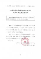 山东容成信息科技股份有限公司定向私募实施完毕公告