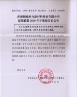 济南钢城科力新材料股份有限公司延期披露2019年年度报告的公告