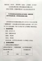 2019年第1次临时股东大会会议决议公告