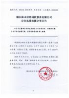 烟台林水信息科技股份有限公司定向私募实施完毕公告