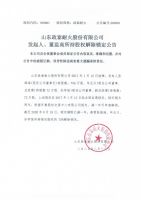 山东政泰耐火股份有限公司发起人、董监高所持股权解除锁定公告