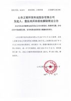 山东正银环保科技股份有限公司发起人、董监高所持股权解除锁定公告