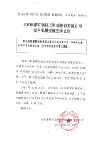 山东星都石油化工科技股份有限公司定向私募实施完毕公告