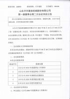 	 山东天宇建设机械股份有限公司第一届董事会第二次会议决议公告