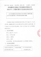 济南赛英立德电子信息股份有限公司 2022年1月临时股东大会会议决议公告