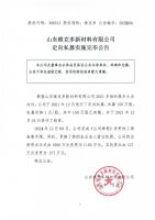 山东维克多新材料有限公司定向私募实施完毕公告