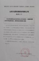 山东九星包装股份有限公司摘牌公告