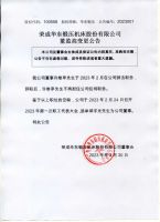 荣成华东锻压机床股份有限公司 董监高变更公告
