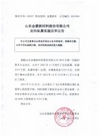 山东金蒙新材料股份有限公司定向私募实施完毕公告