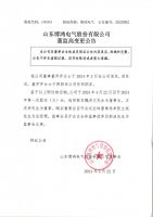 山东博鸿电气股份有限公司董监高变更公告
